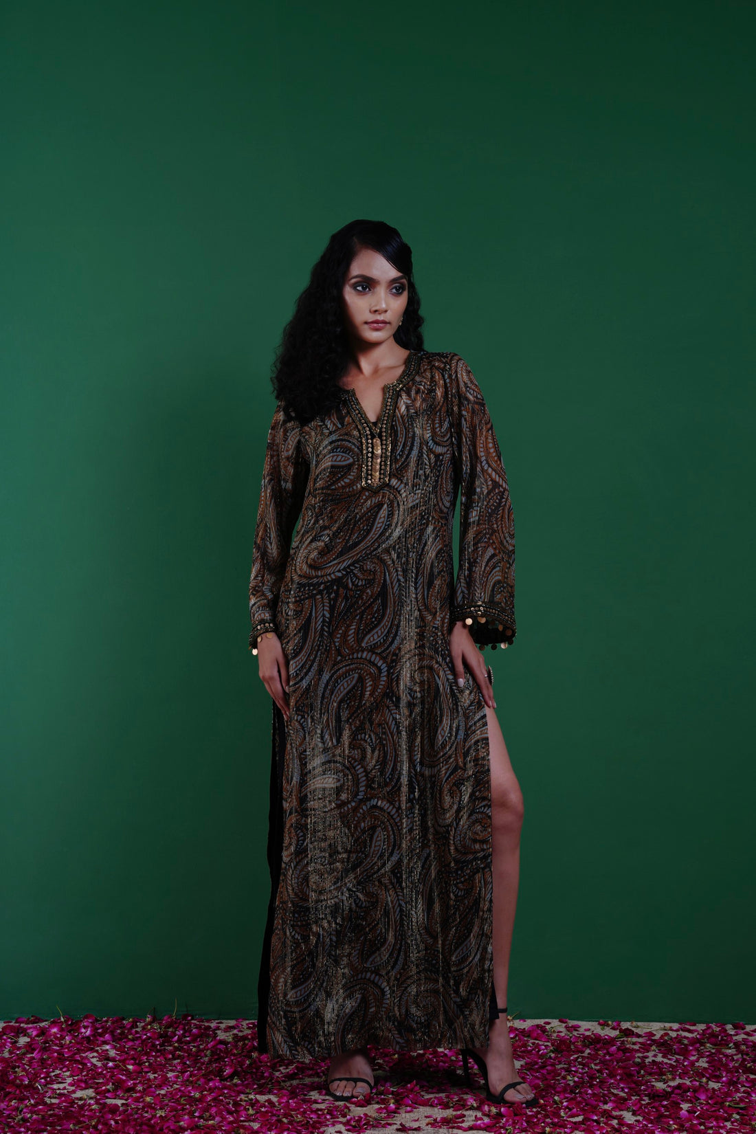 Taal Zardozi Long Kaftan Dress